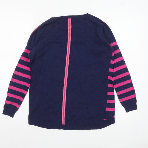 Oasis Women’s Multicoloured Striped Crew Neck Pullover Jumper XS