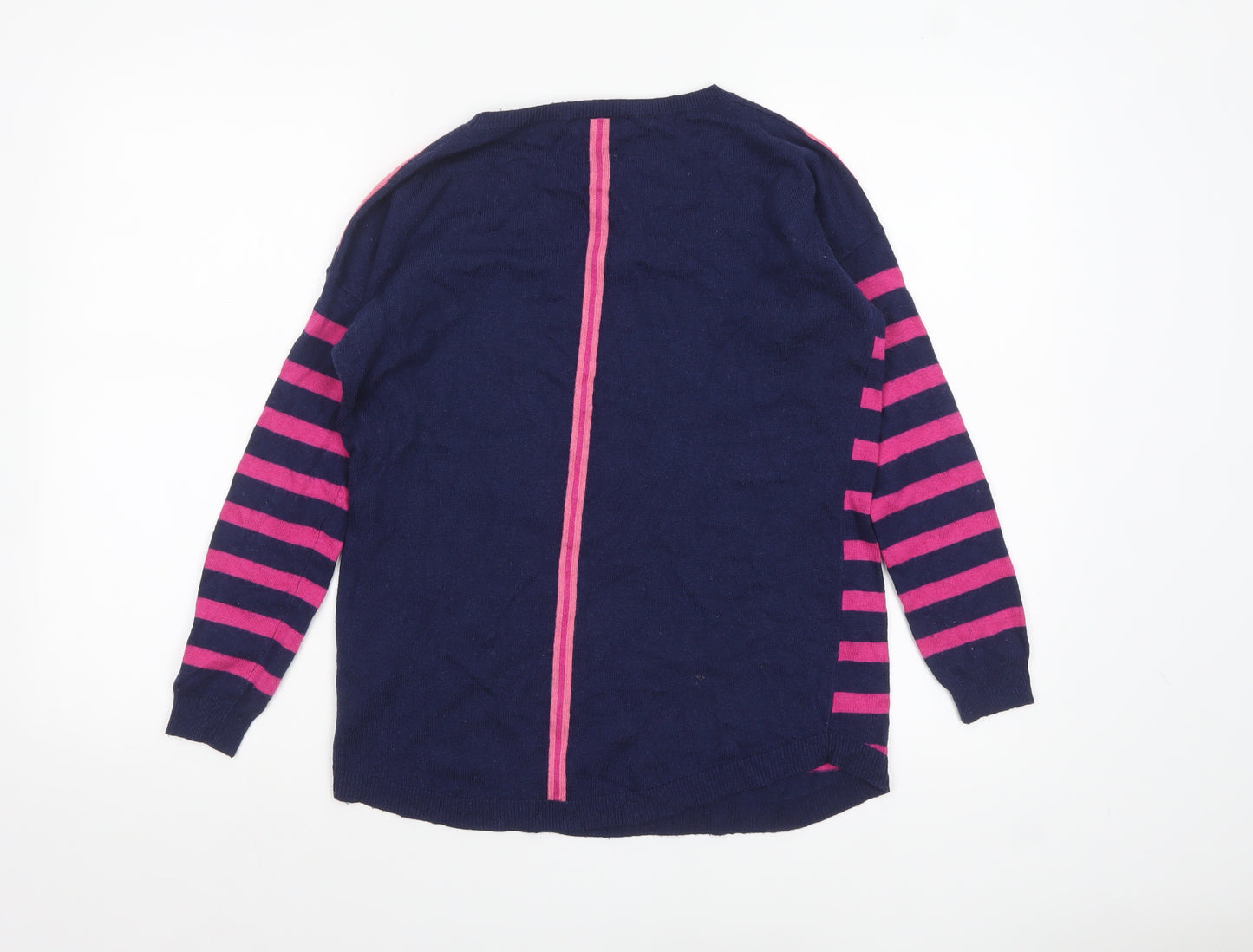 Oasis Women’s Multicoloured Striped Crew Neck Pullover Jumper XS