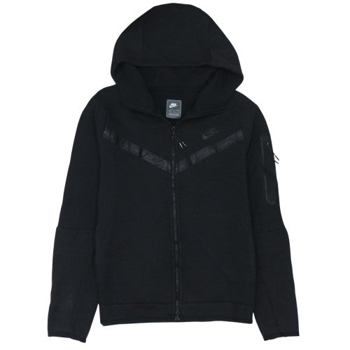 Nike Men's Black Full Zip Hoodie Size M Sportswear Cotton Blend