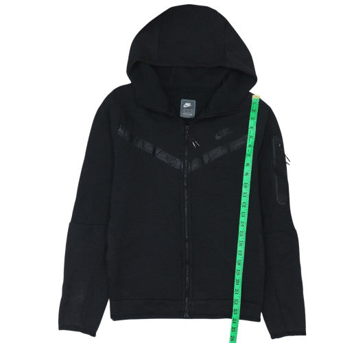Nike Men's Black Full Zip Hoodie Size M Sportswear Cotton Blend