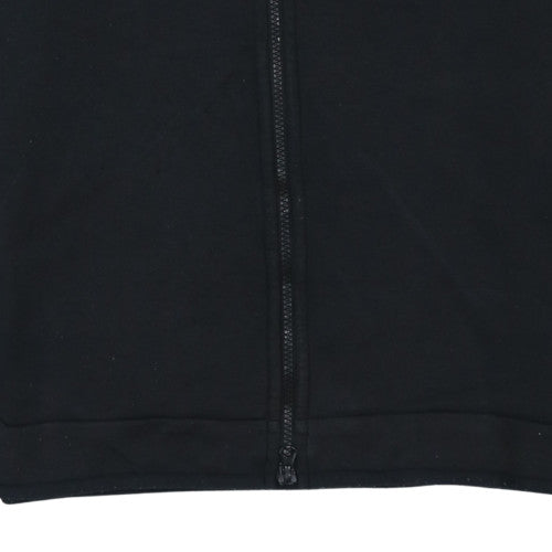 Nike Men's Black Full Zip Hoodie Size M Sportswear Cotton Blend