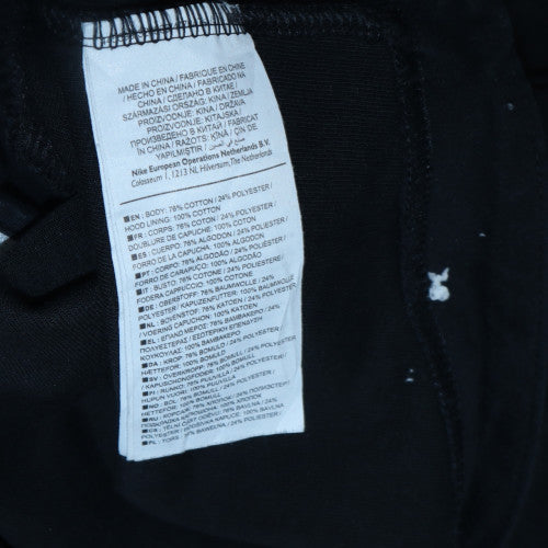 Nike Women Black Full Zip Hoodie Size S Cotton Blend Casual