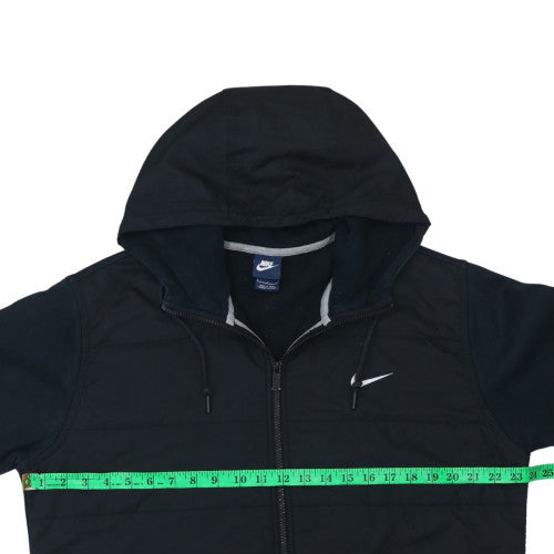 Nike Men's Black Full Zip Hoodie Size L Regular Fit Fleece