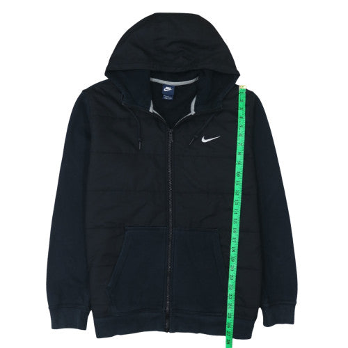 Nike Men's Black Full Zip Hoodie Size L Regular Fit Fleece