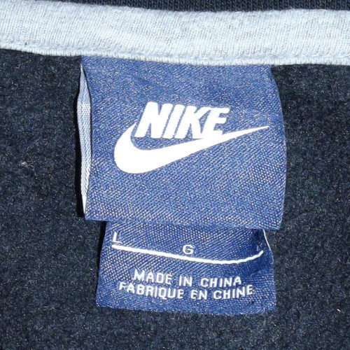 Nike Men's Black Full Zip Hoodie Size L Regular Fit Fleece