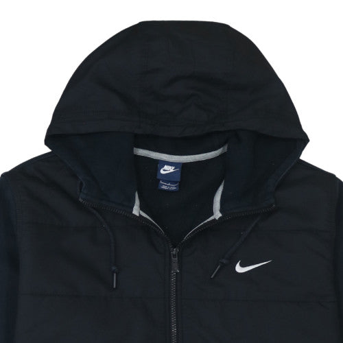 Nike Men's Black Full Zip Hoodie Size L Regular Fit Fleece