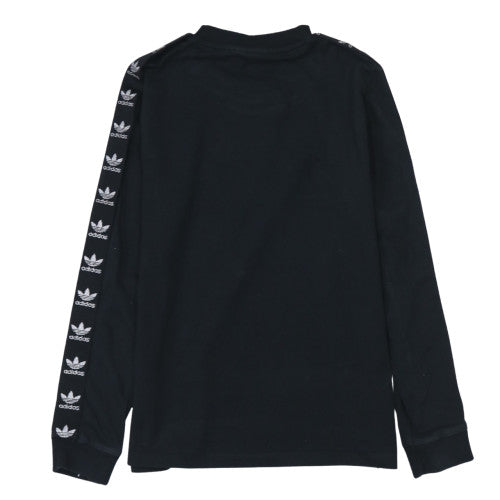 Adidas Women's Black Long Sleeve Crew Neck Cotton T-Shirt Size 8