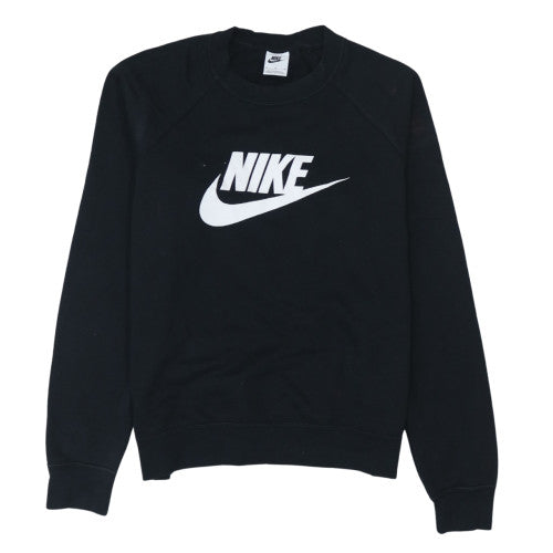 Nike Women's Black Medium Pullover Sweatshirt Crew Neck Logo