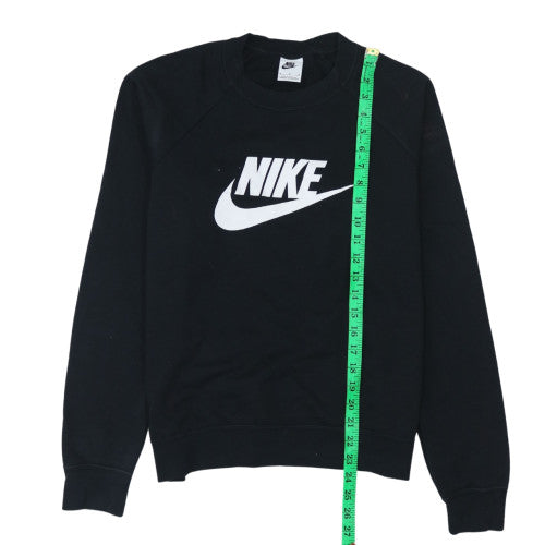 Nike Women's Black Medium Pullover Sweatshirt Crew Neck Logo