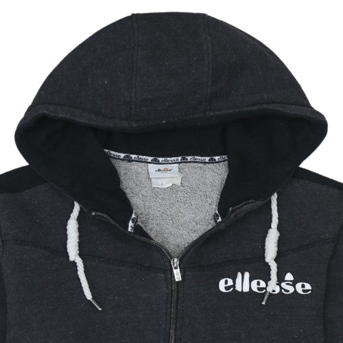 Ellesse Men's Black Full Zip Hoodie Size L Cotton Blend Sweatshirt