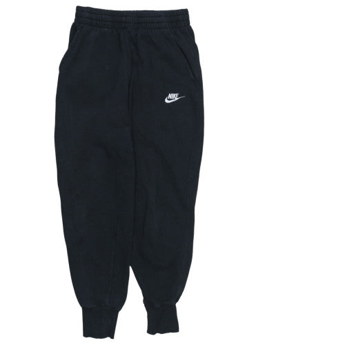 Nike Boys Black Jogger Trousers L 146-156cm Fleece Cotton Blend