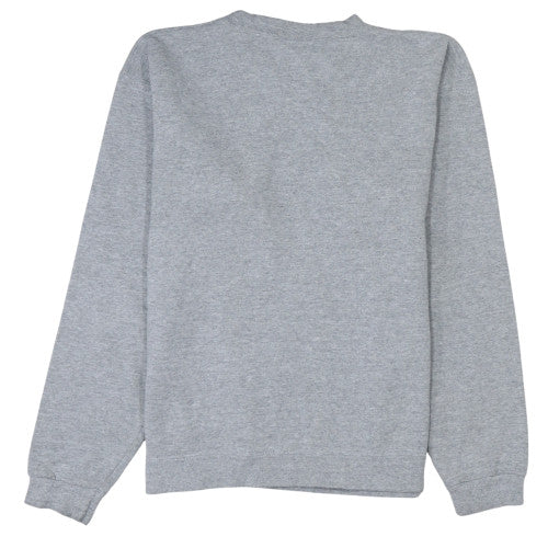 Reebok Mens Grey XL Pullover Crew Neck Sweatshirt Retro Logo Fleece