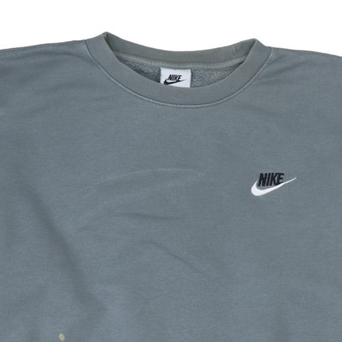 Nike Men’s Grey Crew Neck Pullover Sweatshirt Size S