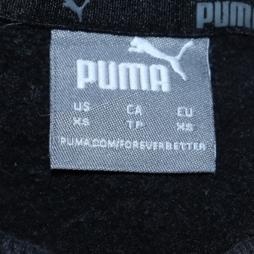 Puma Womens Black Crew Neck Pullover Sweatshirt Size 10