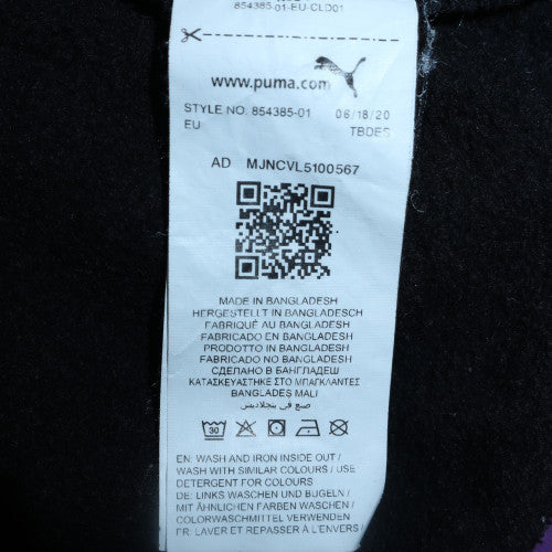 Puma Womens Black Crew Neck Pullover Sweatshirt Size 10