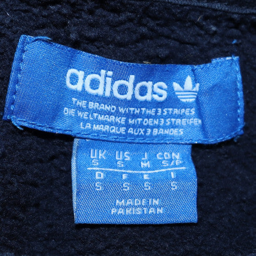 Adidas Men's Blue Crew Neck Logo Pullover Sweatshirt Size S