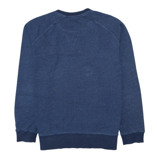 Fred Perry Mens Blue Cotton Crew Neck Pullover Sweatshirt L