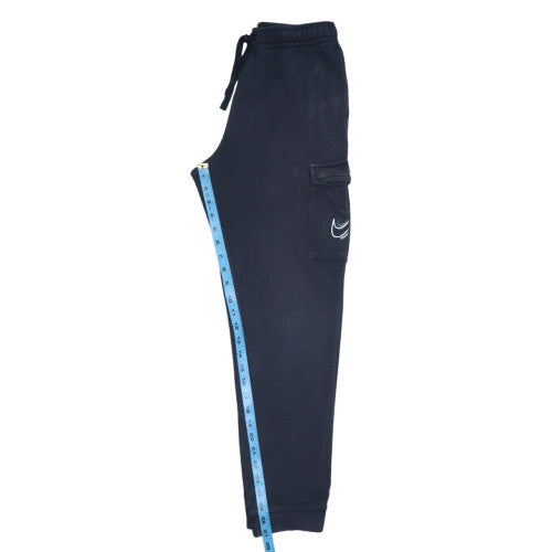 Nike Boys Black XL Cargo Jogger Trousers with Pockets and Elastic Waist