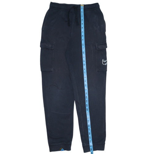 Nike Boys Black XL Cargo Jogger Trousers with Pockets and Elastic Waist