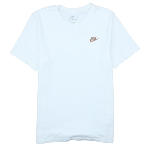 Nike Men's White Regular Fit Cotton Crew Neck T-Shirt M