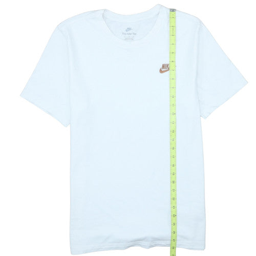 Nike Men's White Regular Fit Cotton Crew Neck T-Shirt M