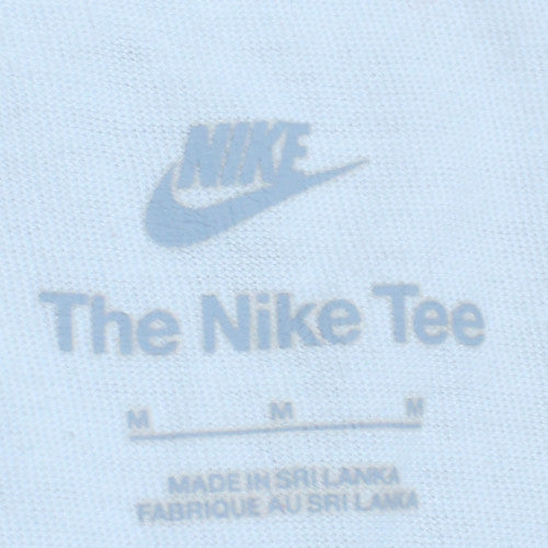 Nike Men's White Regular Fit Cotton Crew Neck T-Shirt M