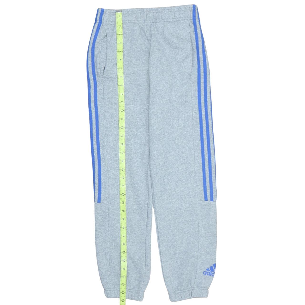 Adidas Boys Grey Joggers 11-12 Years Elastic Waist Sweatpants