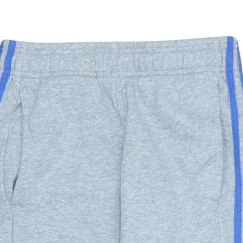 Adidas Boys Grey Joggers 11-12 Years Elastic Waist Sweatpants