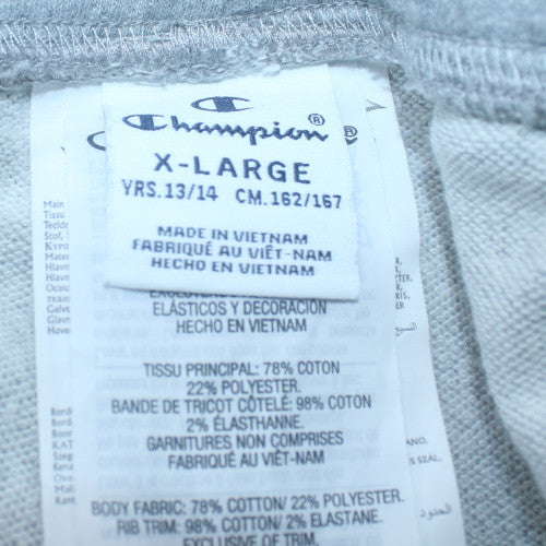 Champion Boys Grey Jogger Trousers Age 14 Years Cotton Blend Casual