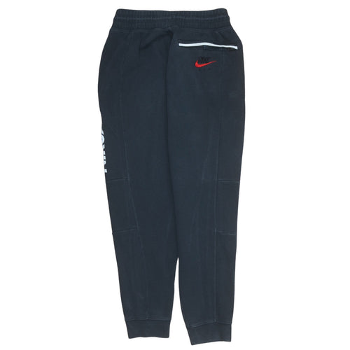 Nike Men's Black Jogger Sweatpants S Regular Fit Fleece Trousers