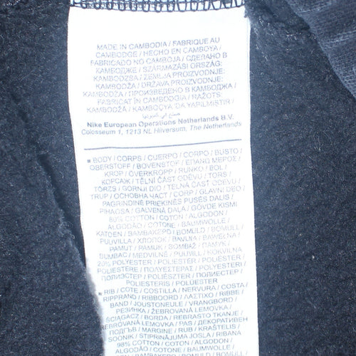 Nike Men's Black Jogger Sweatpants S Regular Fit Fleece Trousers