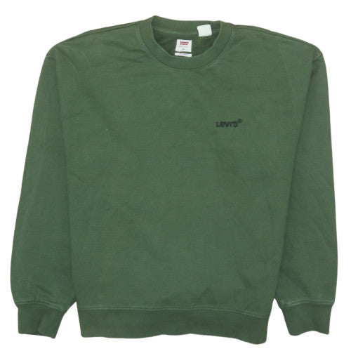Levi's Men's Green XS Relaxed Crew Neck Sweatshirt