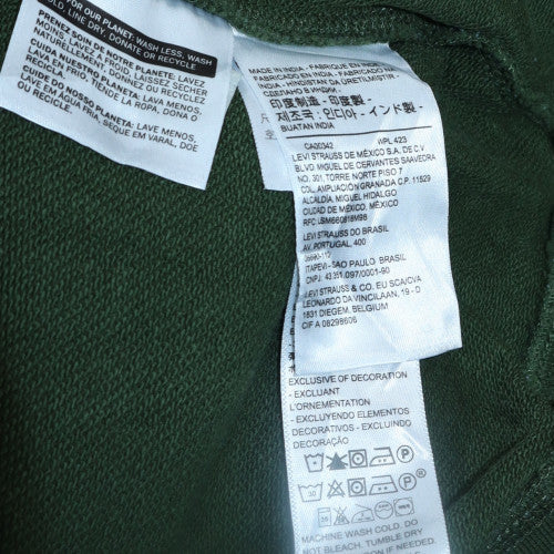 Levi's Men's Green XS Relaxed Crew Neck Sweatshirt