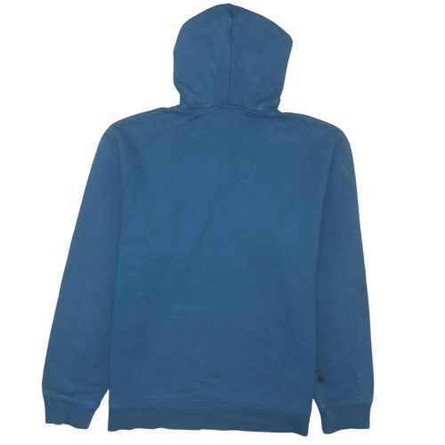 Carhartt Men's Blue Pullover Hoodie L Embroidered Logo Cotton