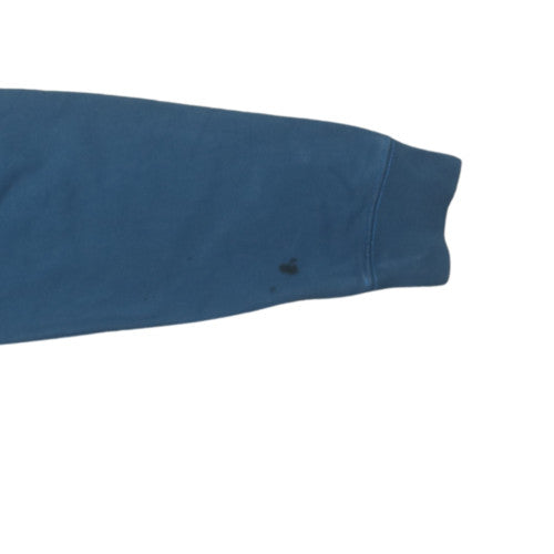 Carhartt Men's Blue Pullover Hoodie L Embroidered Logo Cotton