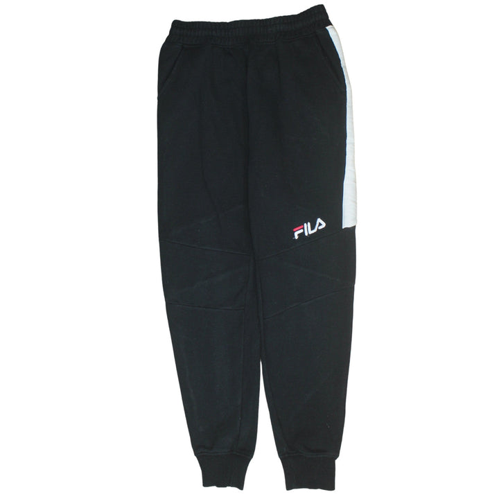 Fila Men's Black Jogger Trousers S Elastic Waist Fleece Casual