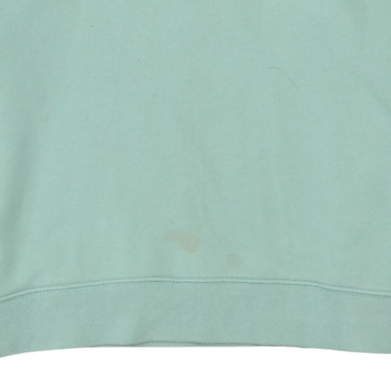 Adidas Women Mint Green Cropped Hoodie UK 10 Cotton Pullover