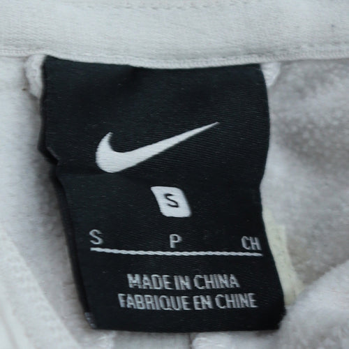 Nike Men's White Full Zip Hooded Sports Jacket Size S