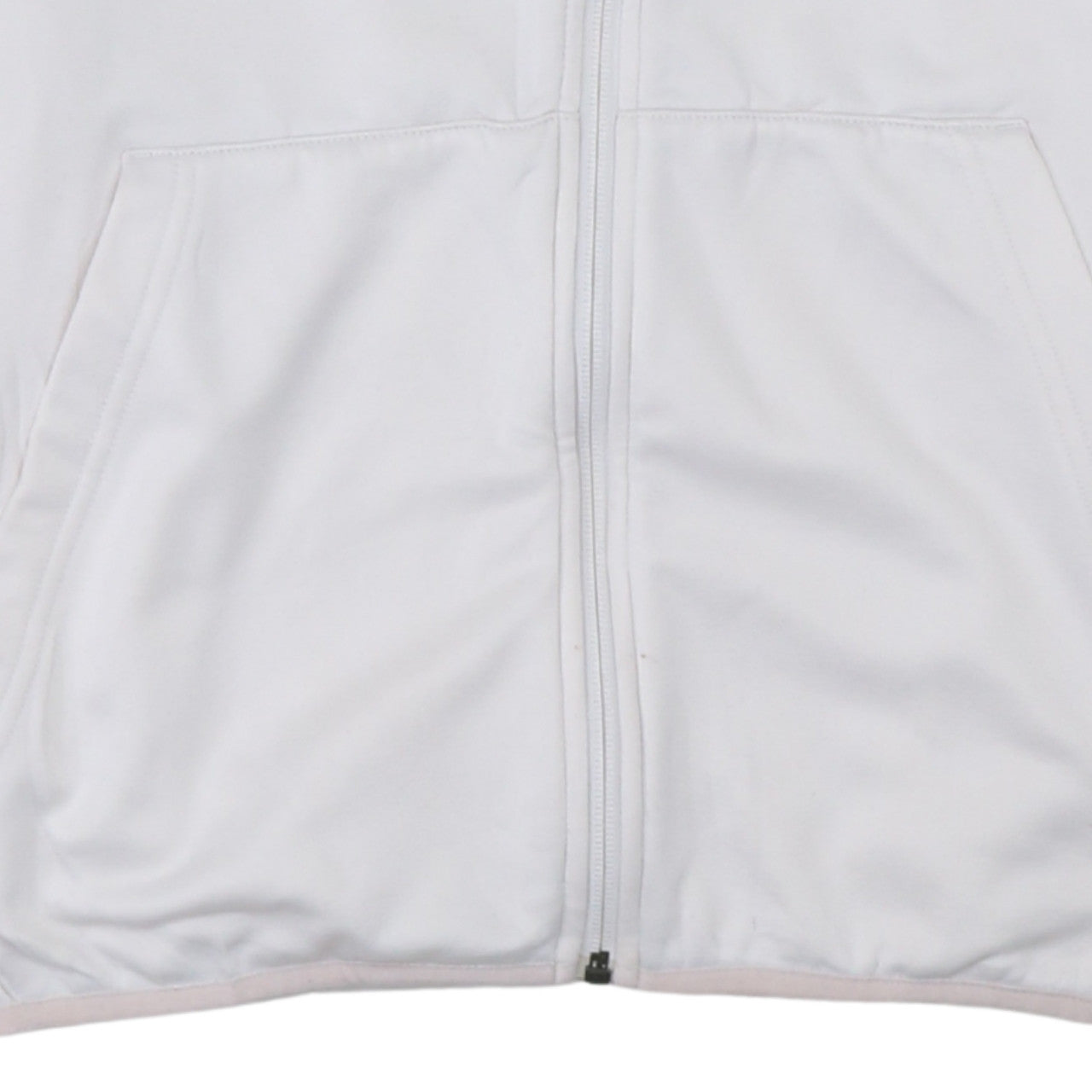 Nike Men's White Full Zip Hooded Sports Jacket Size S