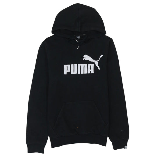 Puma Womens Black Size 10 Pullover Hoodie Sweatshirt with Logo