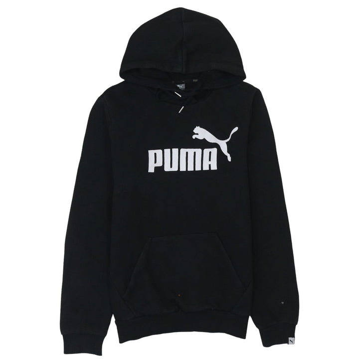 Puma Womens Black Size 10 Pullover Hoodie Sweatshirt with Logo