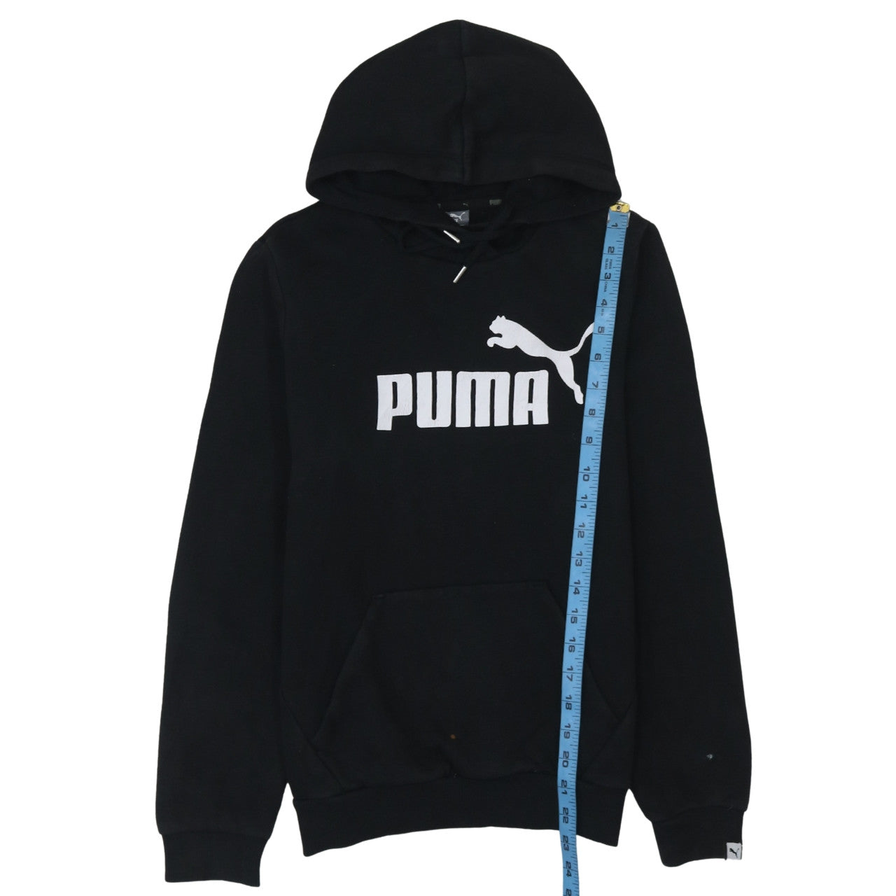 Puma Womens Black Size 10 Pullover Hoodie Sweatshirt with Logo