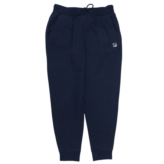 Fila Men's Blue Jogger Sweatpants M Regular Fit Tapered Fleece