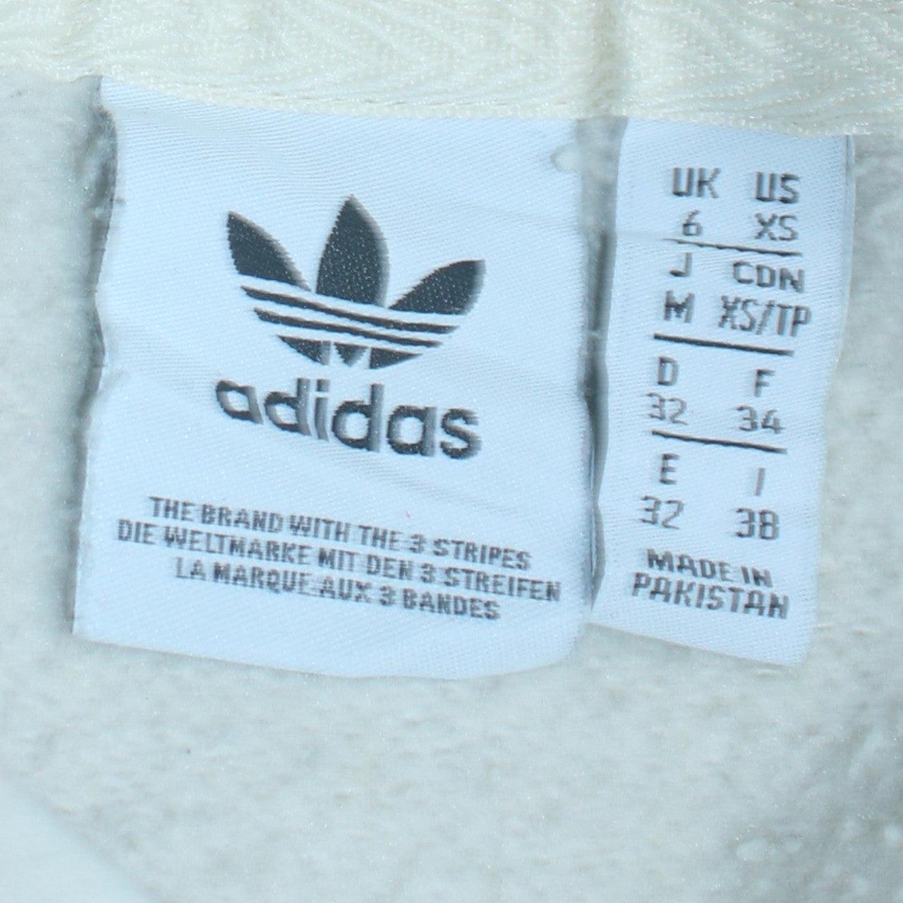 Adidas Women’s Beige Pullover Hoodie Size 6 Cotton Blend Casual