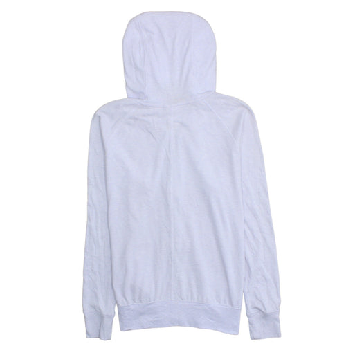 Nike Women’s Light Grey Full Zip Hoodie Size L Cotton Blend