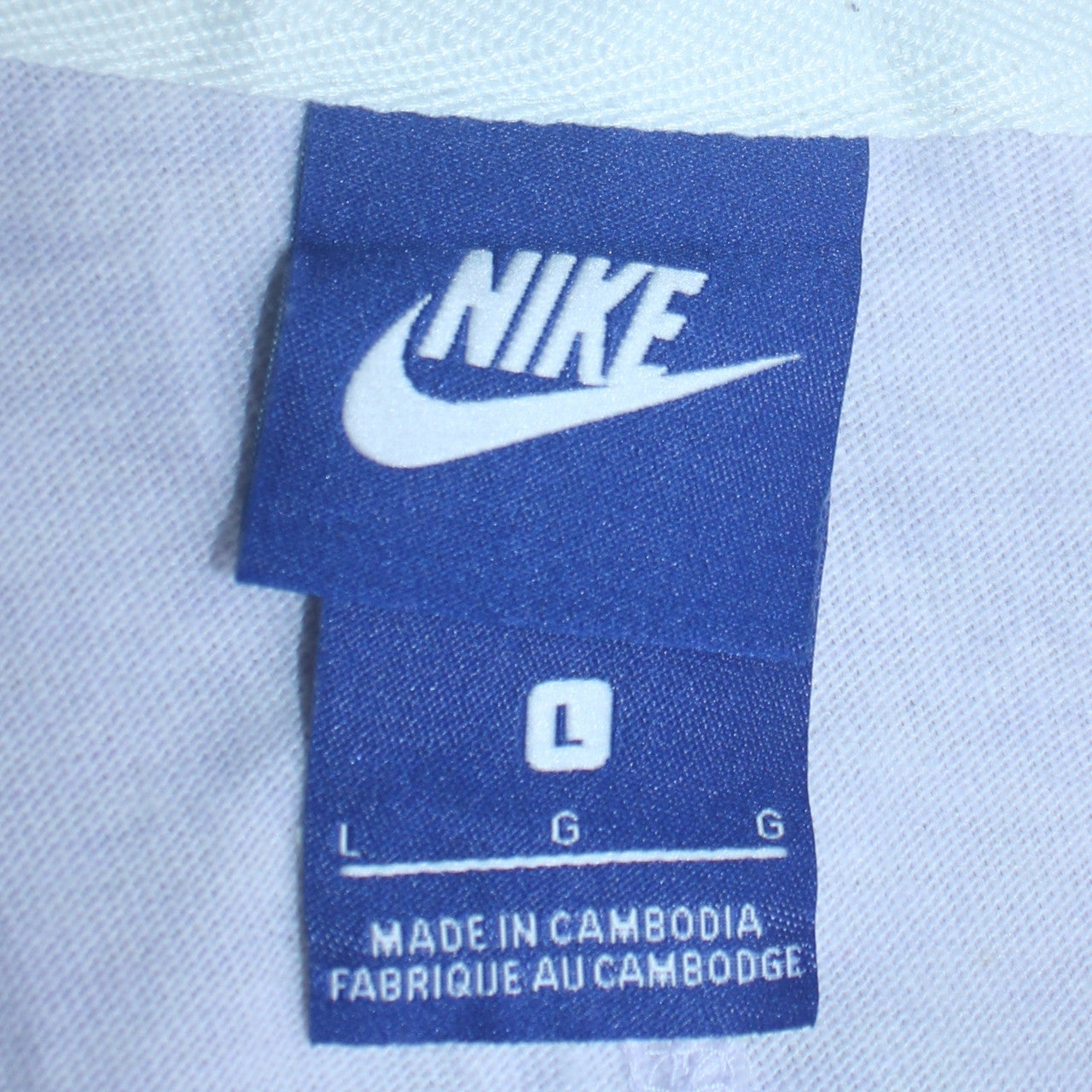 Nike Women’s Light Grey Full Zip Hoodie Size L Cotton Blend