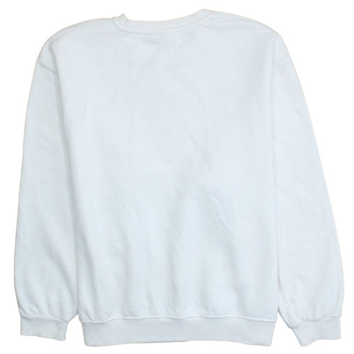 Bruce Springsteen White Women's L Sweatshirt Crew Neck Vintage Band Print