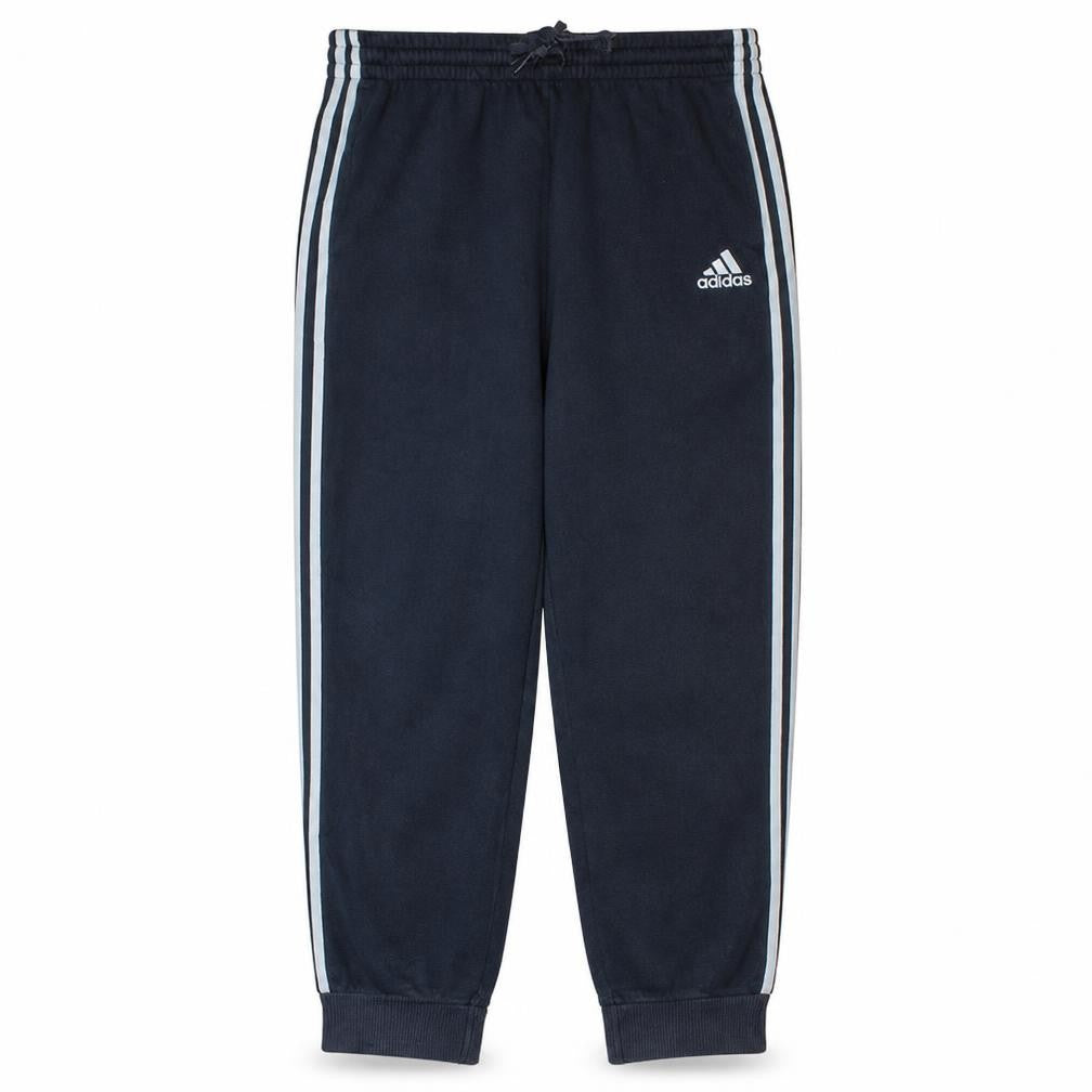 Front view of Adidas Men's Black Jogger Sweatpants L Relaxed Fit Comfortable