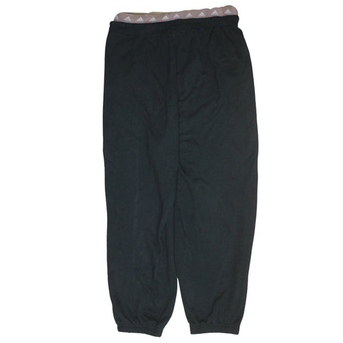 Adidas Womens XL Mauve Black Jogger Sweatpants Elastic Waistband