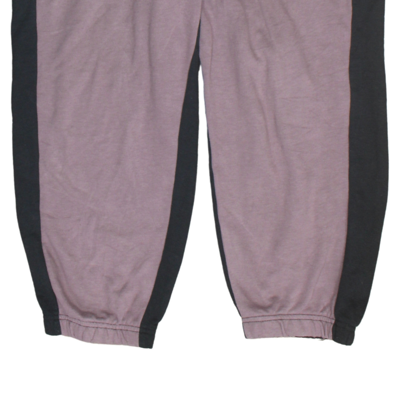 Adidas Womens XL Mauve Black Jogger Sweatpants Elastic Waistband